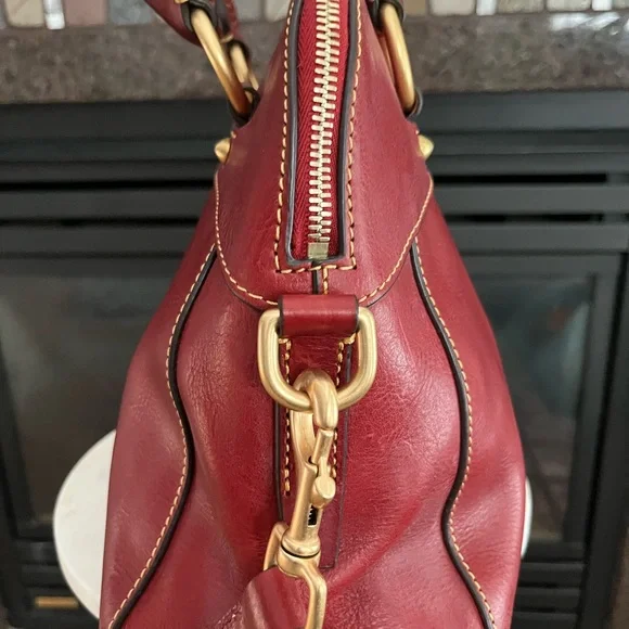 Dooney & Bourke Cherry Red Shoulder Bag - Picture 5 of 8